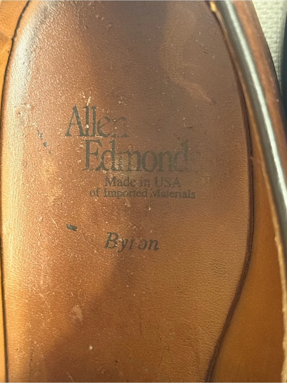 Allen Edmonds Byron Mens 11 A Brown Leather Cap Toe Oxford Dress Shoes USA